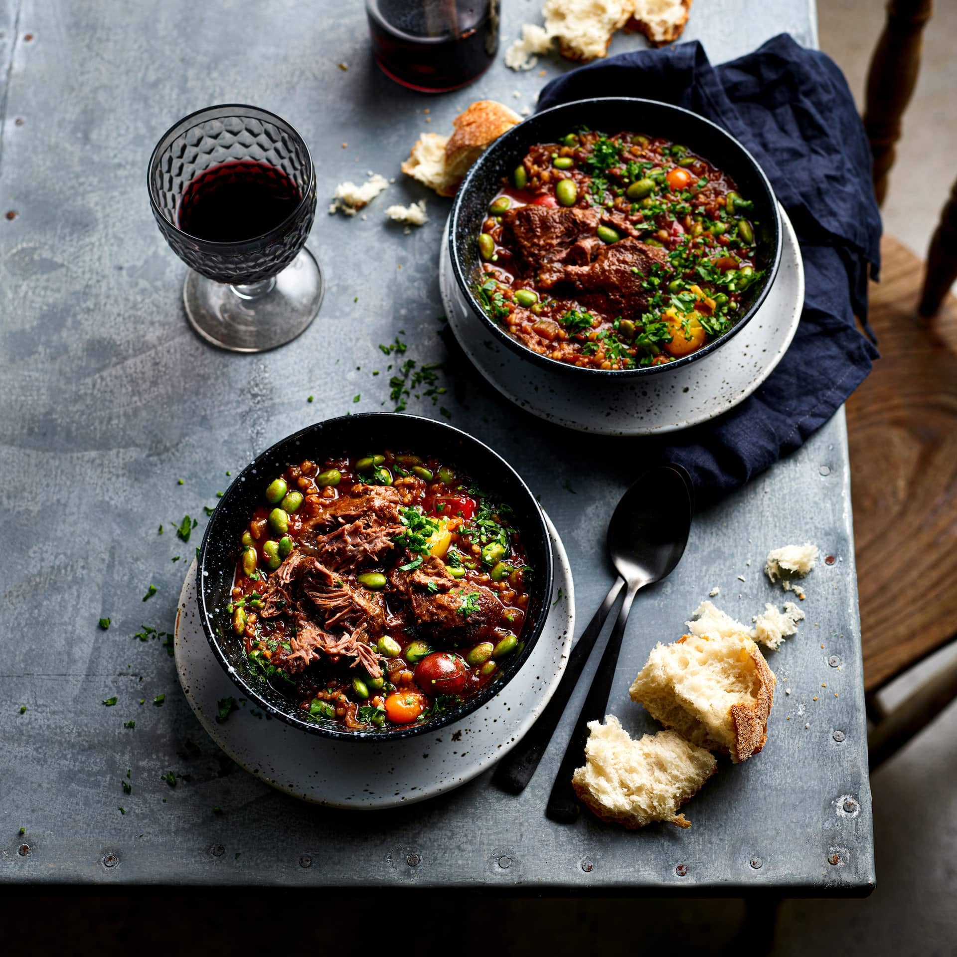 Easy Beef and Barley Stew with Fennel and Soybeans Recipe